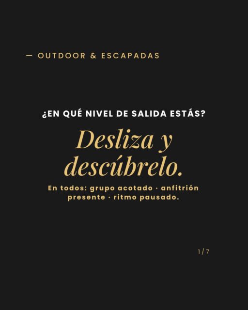 ¿En qué nivel de salida estás?
Antes de que te preguntes
si puedes hacerlo , sí puedes.
Nivel 1: zapatillas cómodas y ganas.
Nivel 2: algo de subida y mejor todavía.
Nivel 3: el que busca llegar donde pocos llegan.
En todos hay anfitrión presente,
grupo acotado
y un ritmo pensado para disfrutar,
no para correr.
El objetivo no es la cima.
Es lo que pasa en el camino.
Guarda este post para cuando quieras escaparte 🏔️
@moreconnection_chile . Experiencias que conectan
🔗 Ver próximas salidas → link en nuestra bio
#outdoorchile #naturalezachilena #conexiónreal #trekkingchile #conocergente