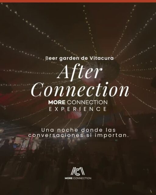Conocer gente nueva no debería ser tan difícil a esta altura. Pero a los 40 los lugares donde antes te cruzabas con gente se van apagando, uno por uno, sin que te avises.
El sábado 8 de agosto, a las 20:30, abrimos un espacio en un beer garden escondido entre vegetación en Vitacura. Cóctel de bienvenida, picoteo para compartir, DJ en vivo. Puedes llegar solo o acompañado — la mayoría llega sin conocer a nadie, y ahí se conocen.
Entrada: $20.000 socios, $30.000 invitados.
Si te quedaste pensando, escríbenos “AFTER” al DM. Te contamos cómo entrar.
@moreconnection_chile 
Experiencias que conectan 
PD.Si eres de los nuestros, toca dos veces la pantalla. No seas mala onda. 😜
#MoreConnection #amigos #conocergente #Vitacura #santiagodechile